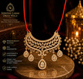 AD Stone Choker silver Golden