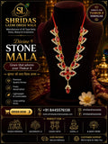 3”Stone Mala Red Silver