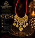 AD Stone Choker Yellow Golden