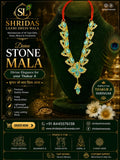 3”Stone Mala SeaGreen Silver