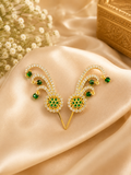 2.5”AD Stone Kalangi Silver Green