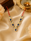 2”AD Stone Jewellery Silver Blue