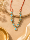 3”AD Stone Jewellery Silver Sky Blue