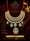AD Stone Choker Golden Silver