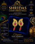 AD Stone Earrings Golden Pink