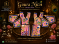 5”Gaur Nitai Dress Pink Blue