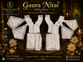 5”Gaur Nitai Dress White