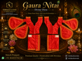 5”Gaur Nitai Dress Red