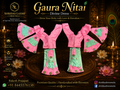 5”Gaur Nitai Dress Pink Green