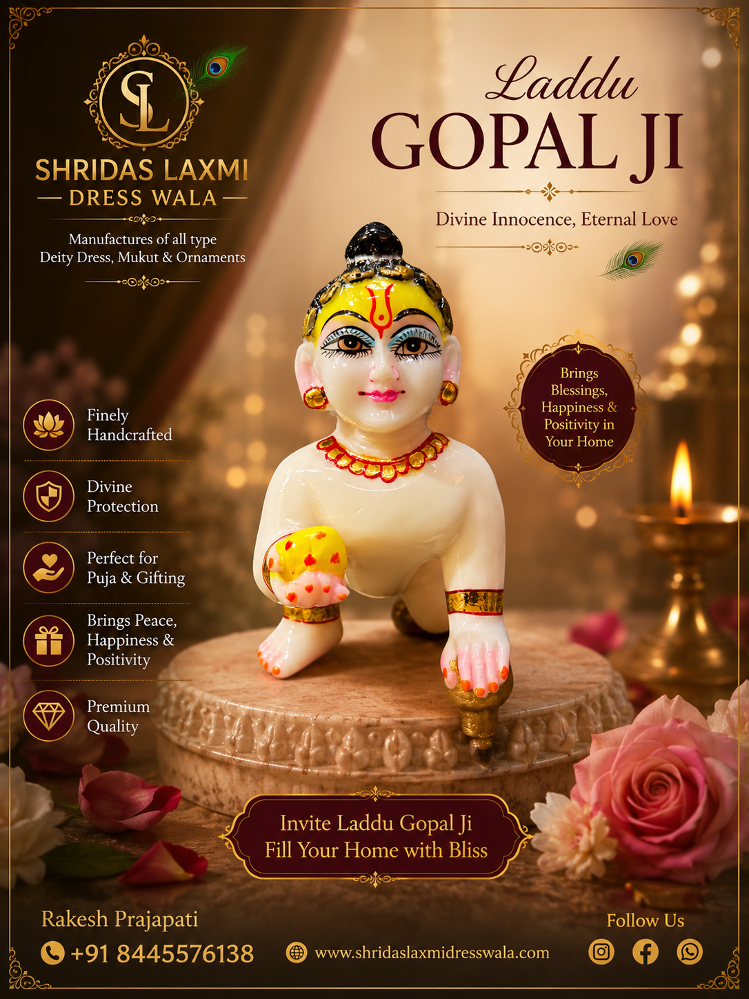 5.5”Laddu Gopal Ji