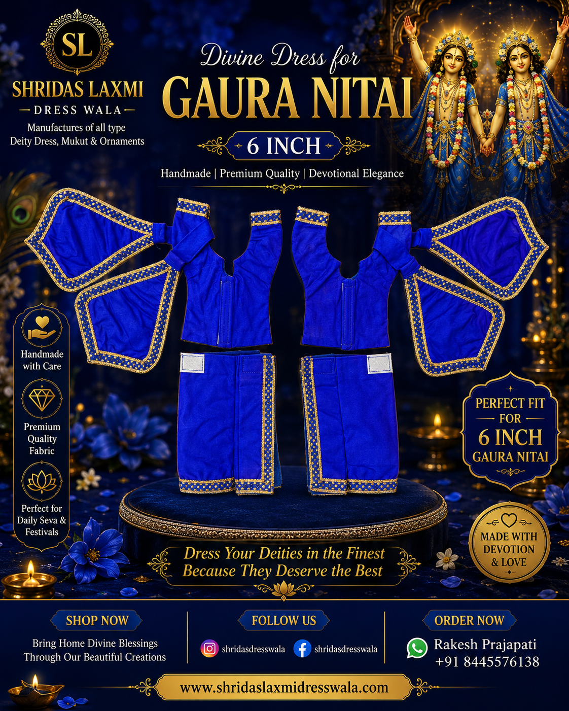 6”Gaur Nitai Dress
