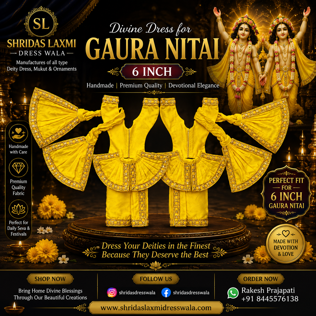 6”Gaur Nitai Dress