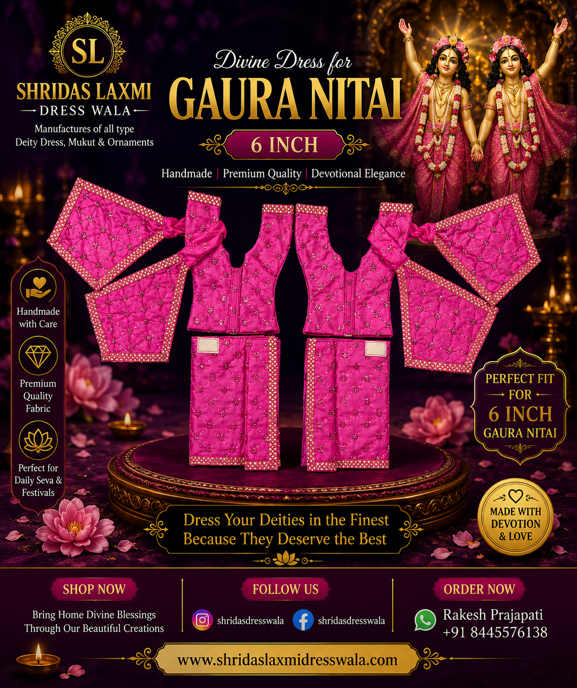 6”Gaur Nitai Dress