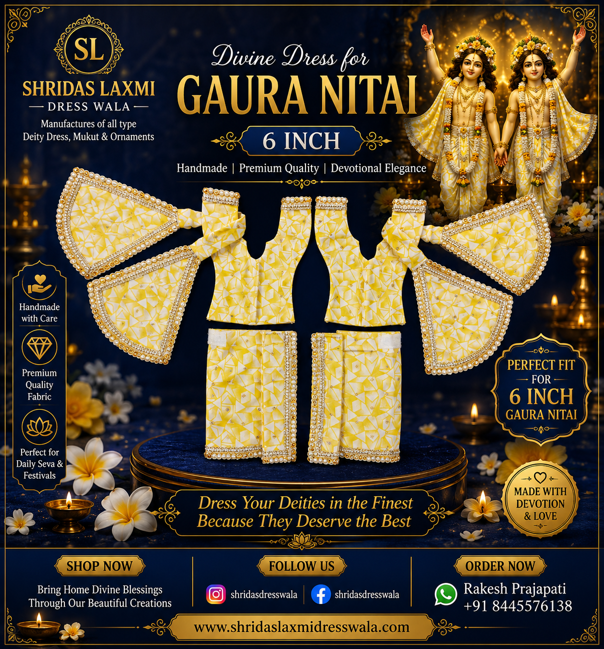 6”Gaur Nitai Dress