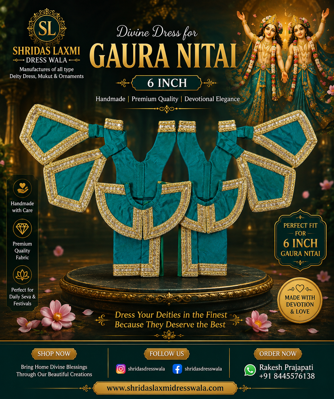6”Gaur Nitai Dress