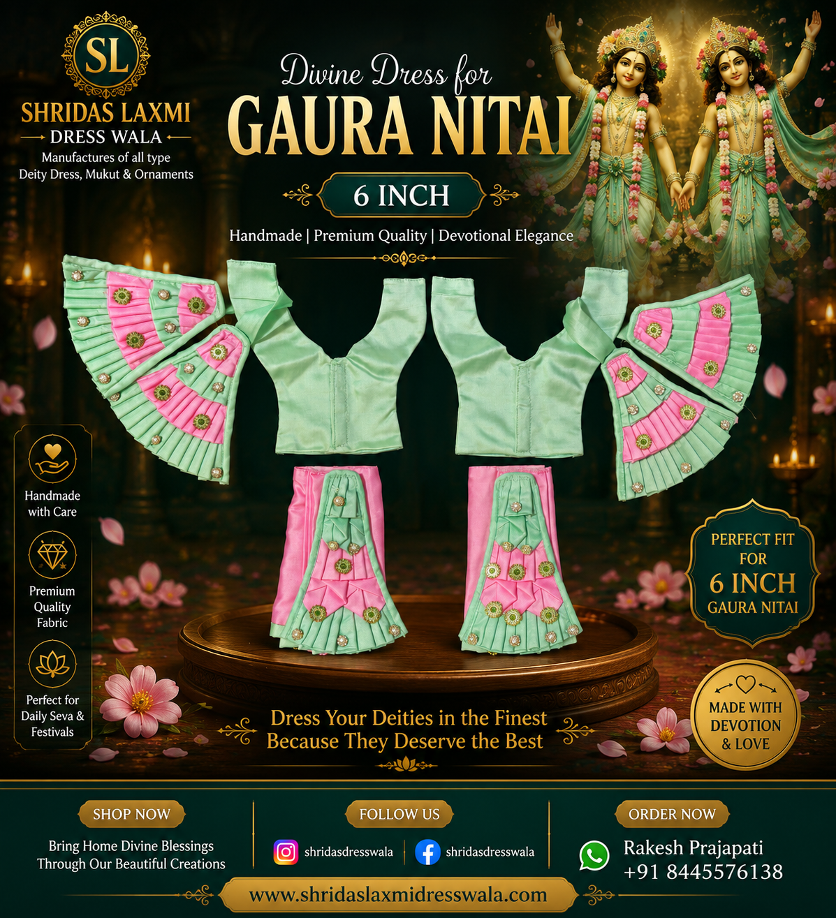 6”Gaur Nitai Dress