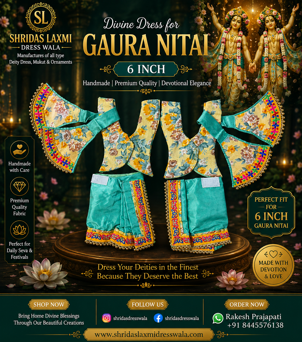 6”Gaur Nitai Dress