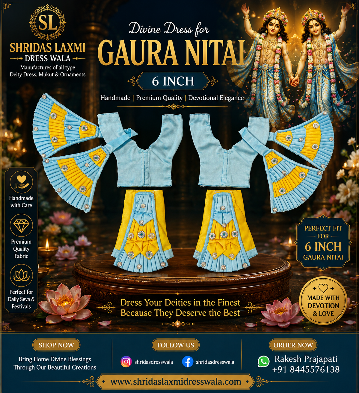 6”Gaur Nitai Dress