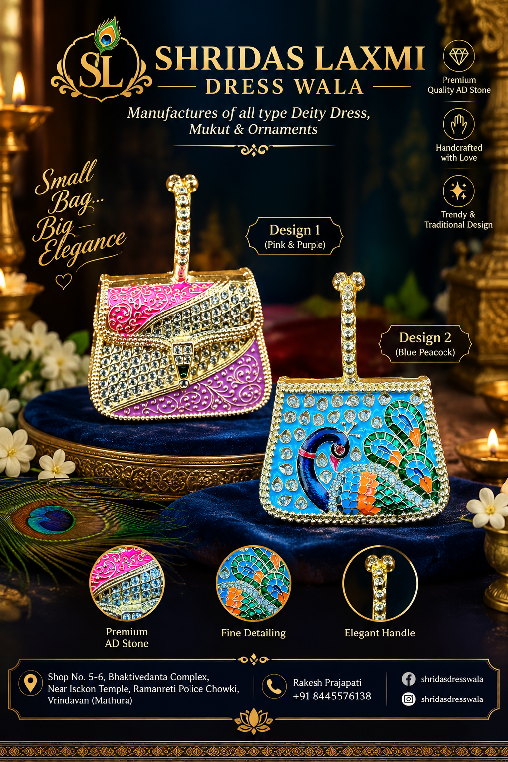 AD Stone Hand Bag