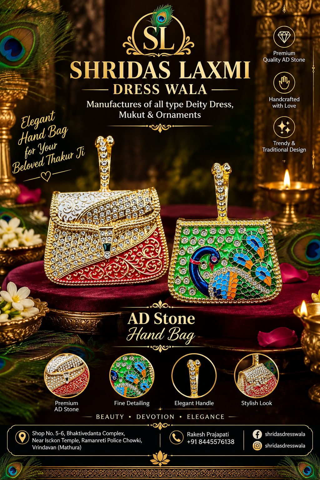 AD Stone Hand Bag