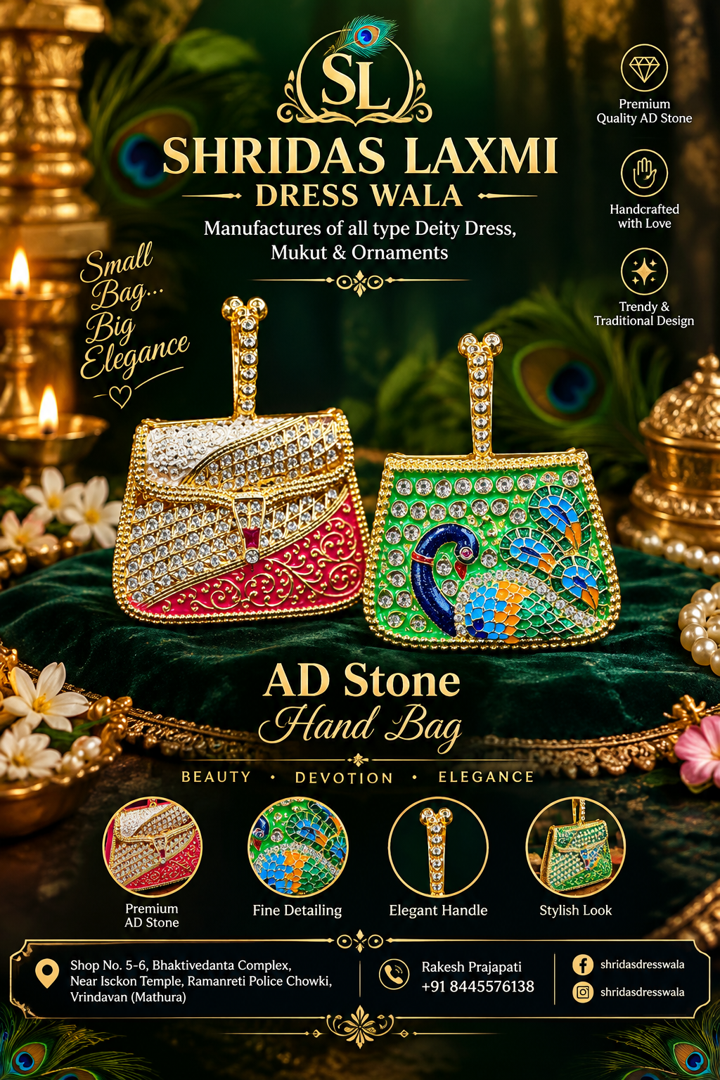 AD Stone Hand Bag