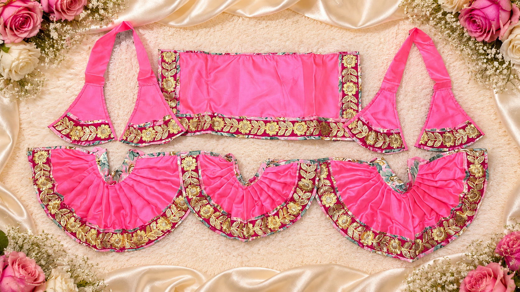 5”Jagnnath Baldev Subhadra ji Dress