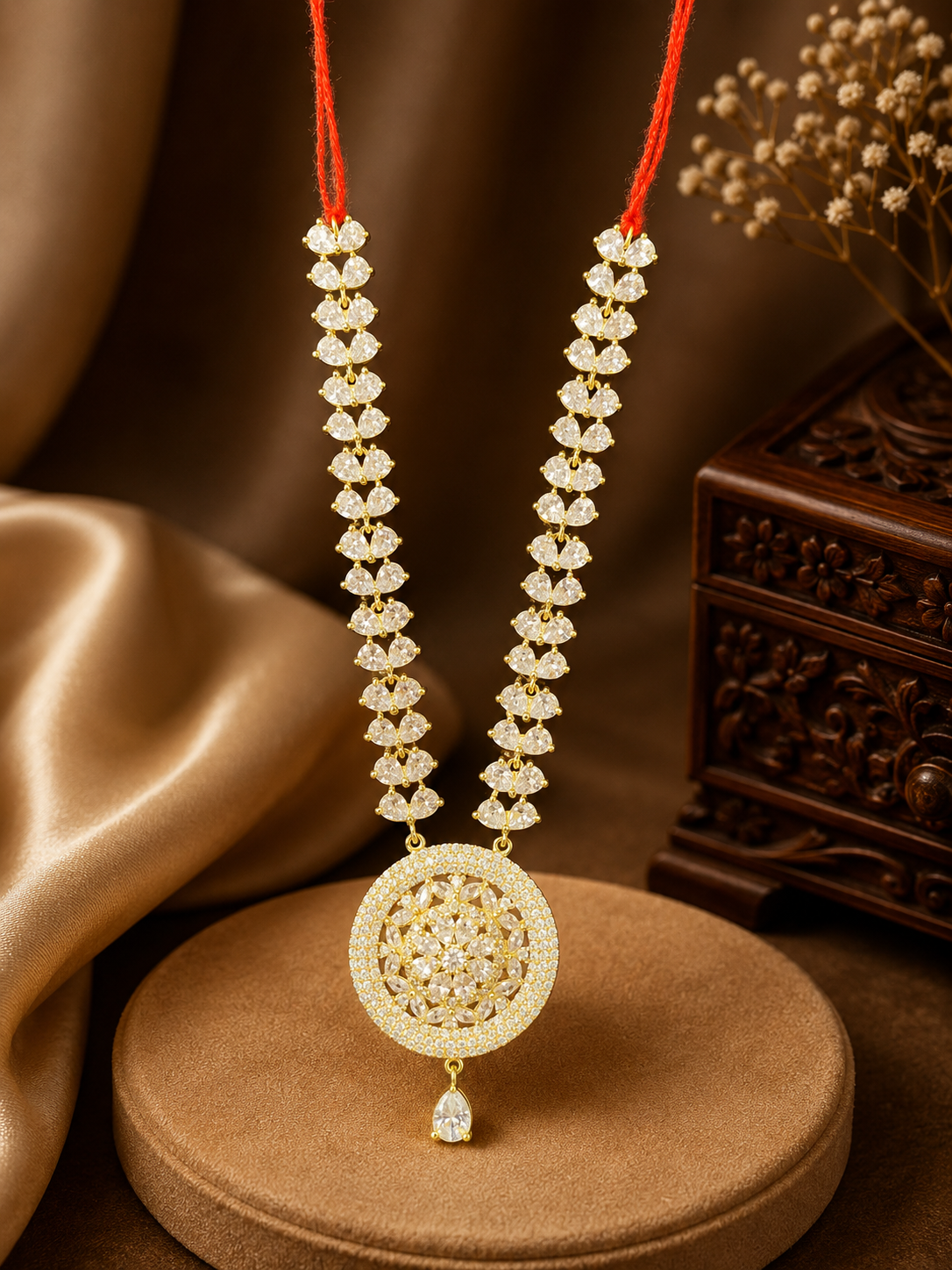 4” AD Stone Jewellery Silver