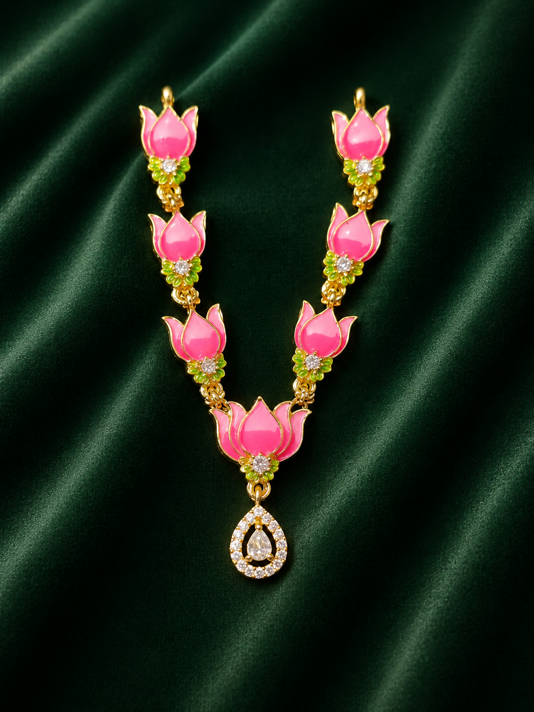 2”Lotus AD Stone Jewellery