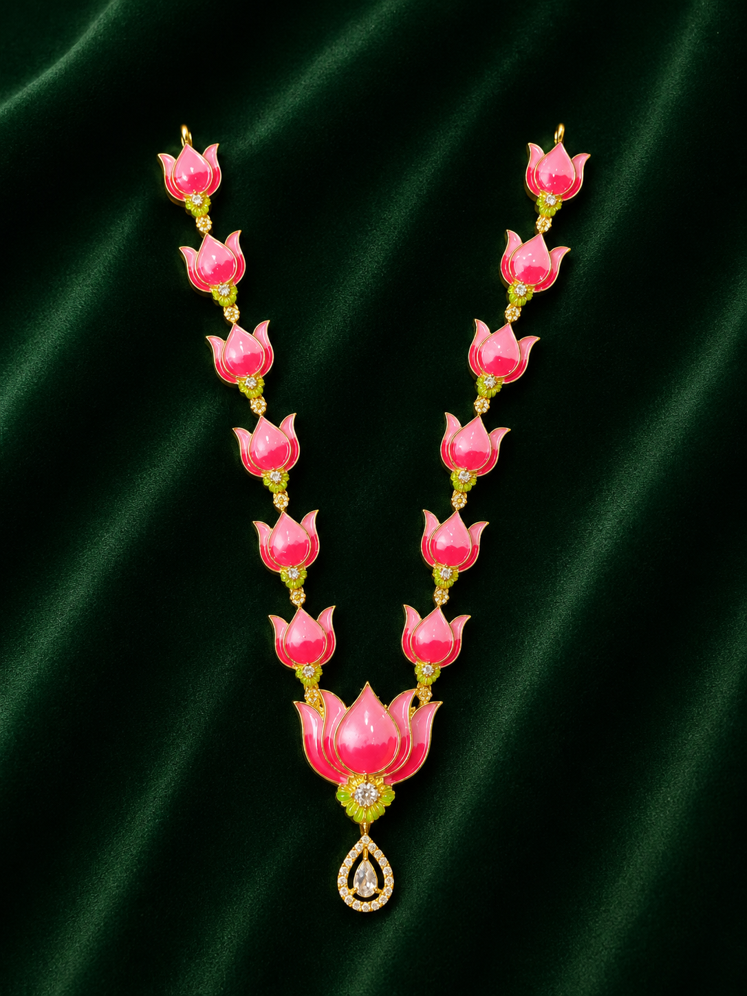 5”Lotus AD Stone Jewellery