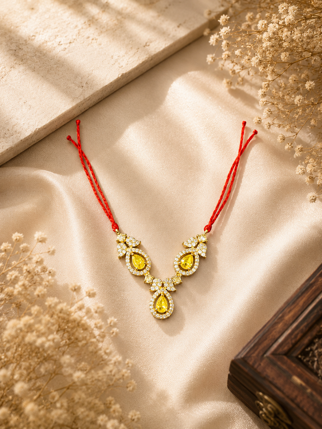 1.5”AD Stone Jewellery Lemon Silver