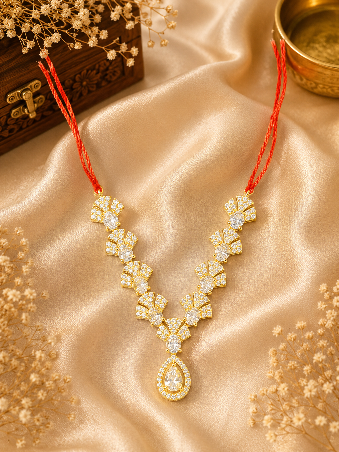 2.5”AD Stone Jewellery Silver